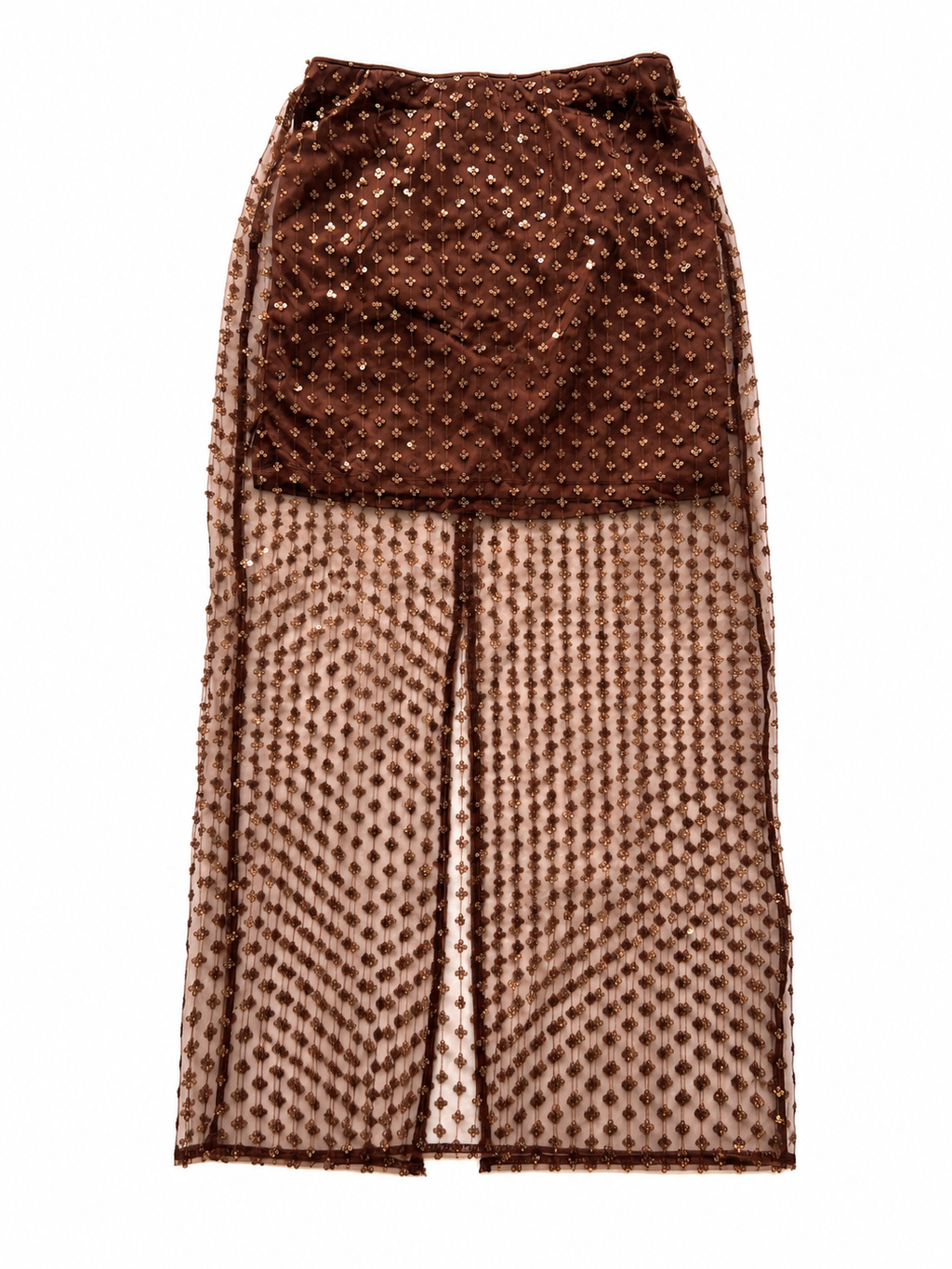 Dakara skirt (sheer) brown