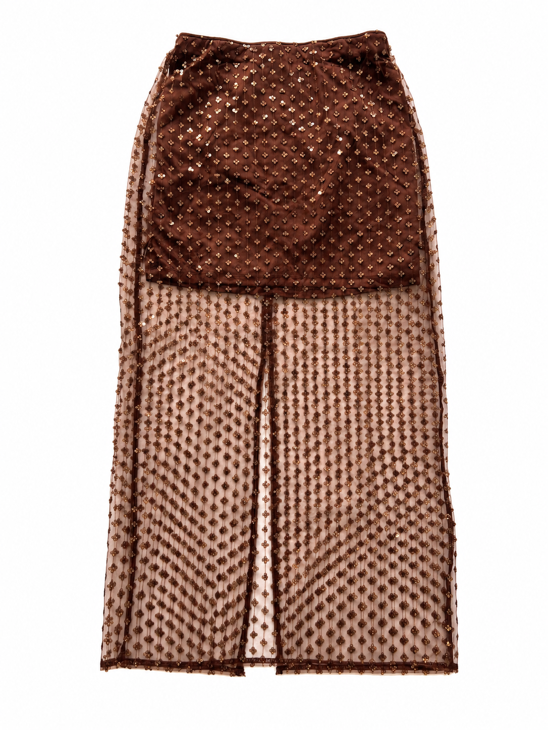 Dakara skirt (sheer) brown