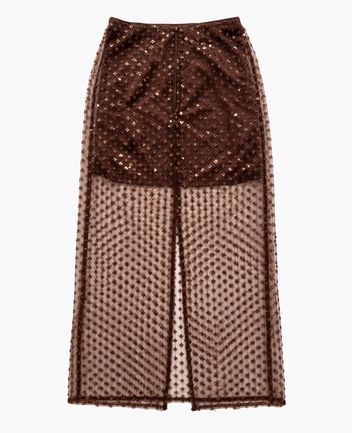 Dakara skirt (sheer) brown