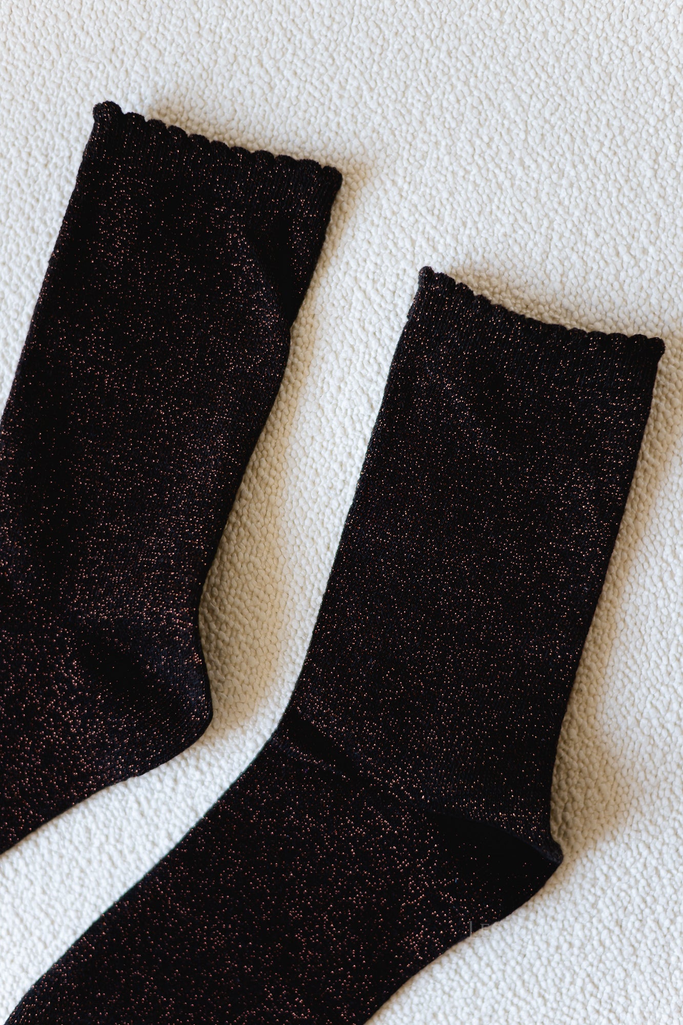 PCSebby glitter long socks hot fudge