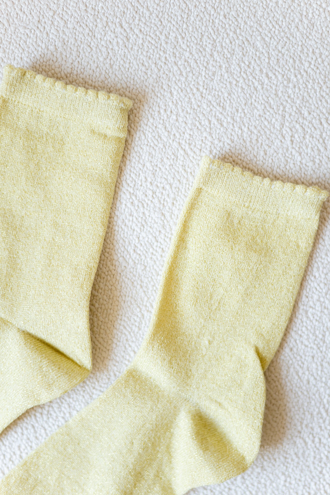 PCSebby glitter long socks french vanilla