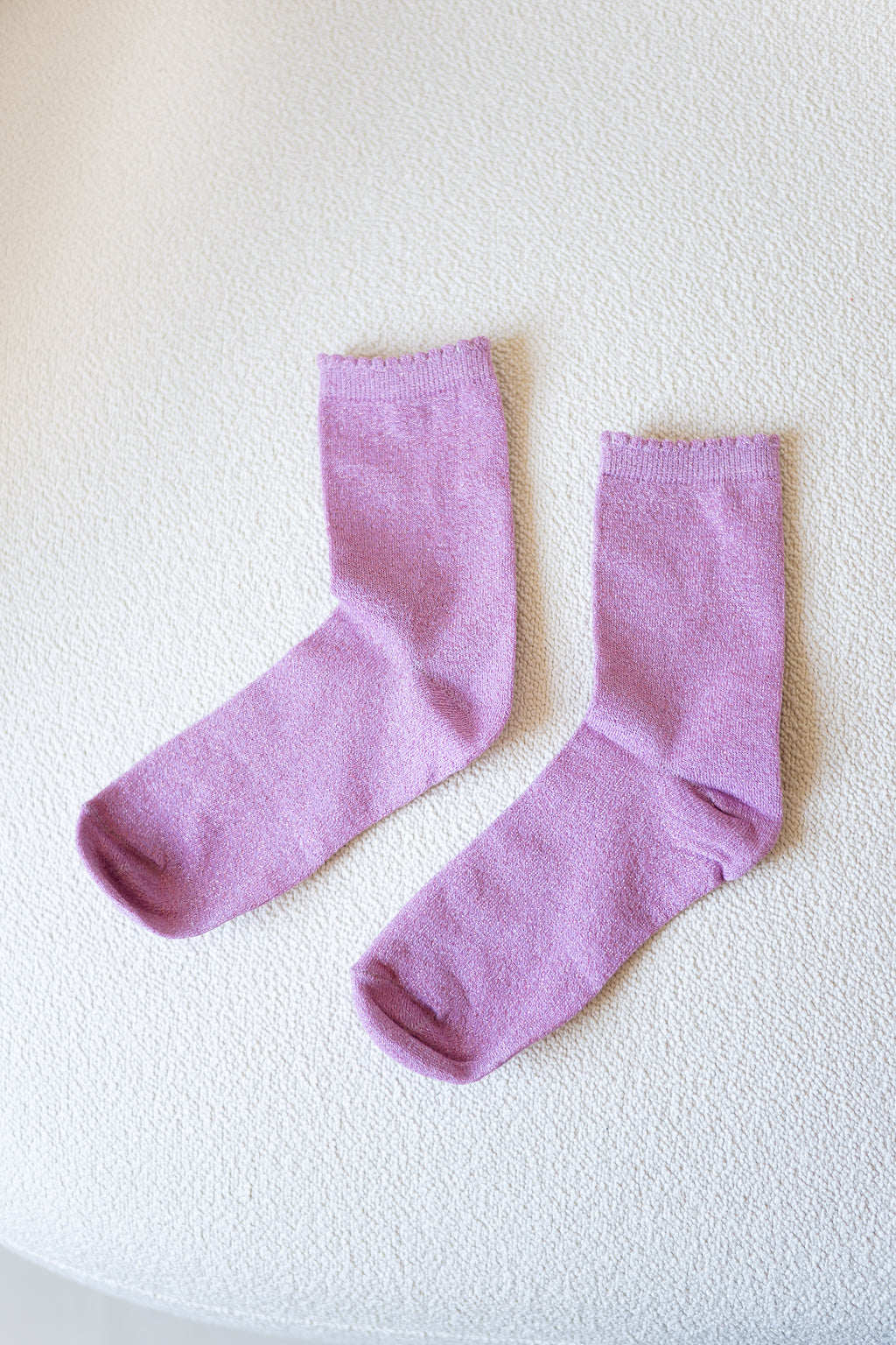 PCSebby glitter long socks winsome orchid