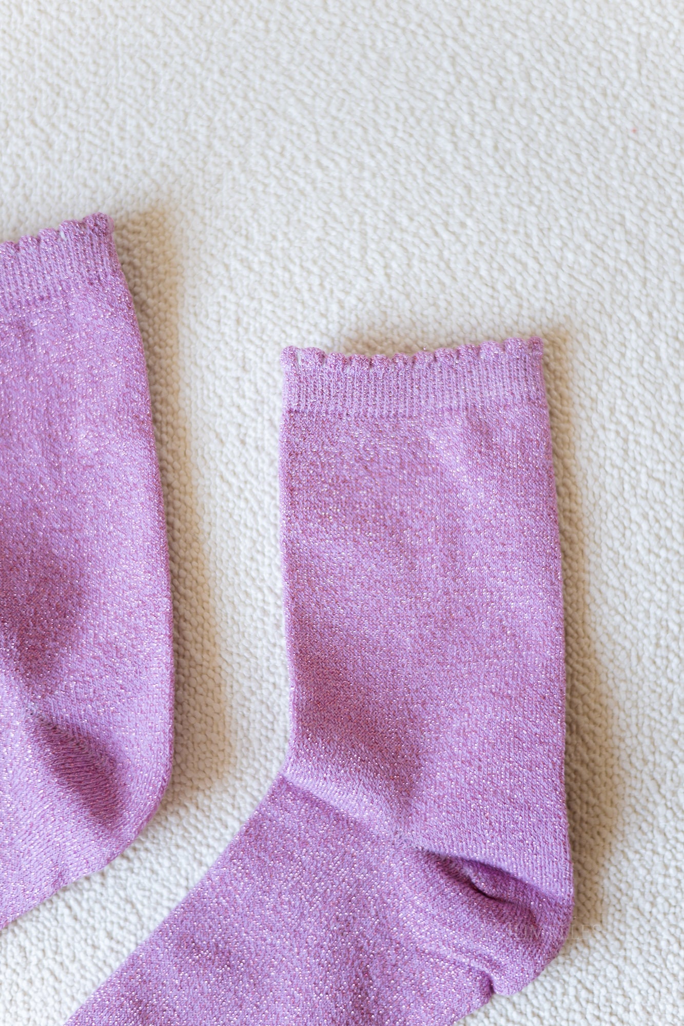 PCSebby glitter long socks winsome orchid