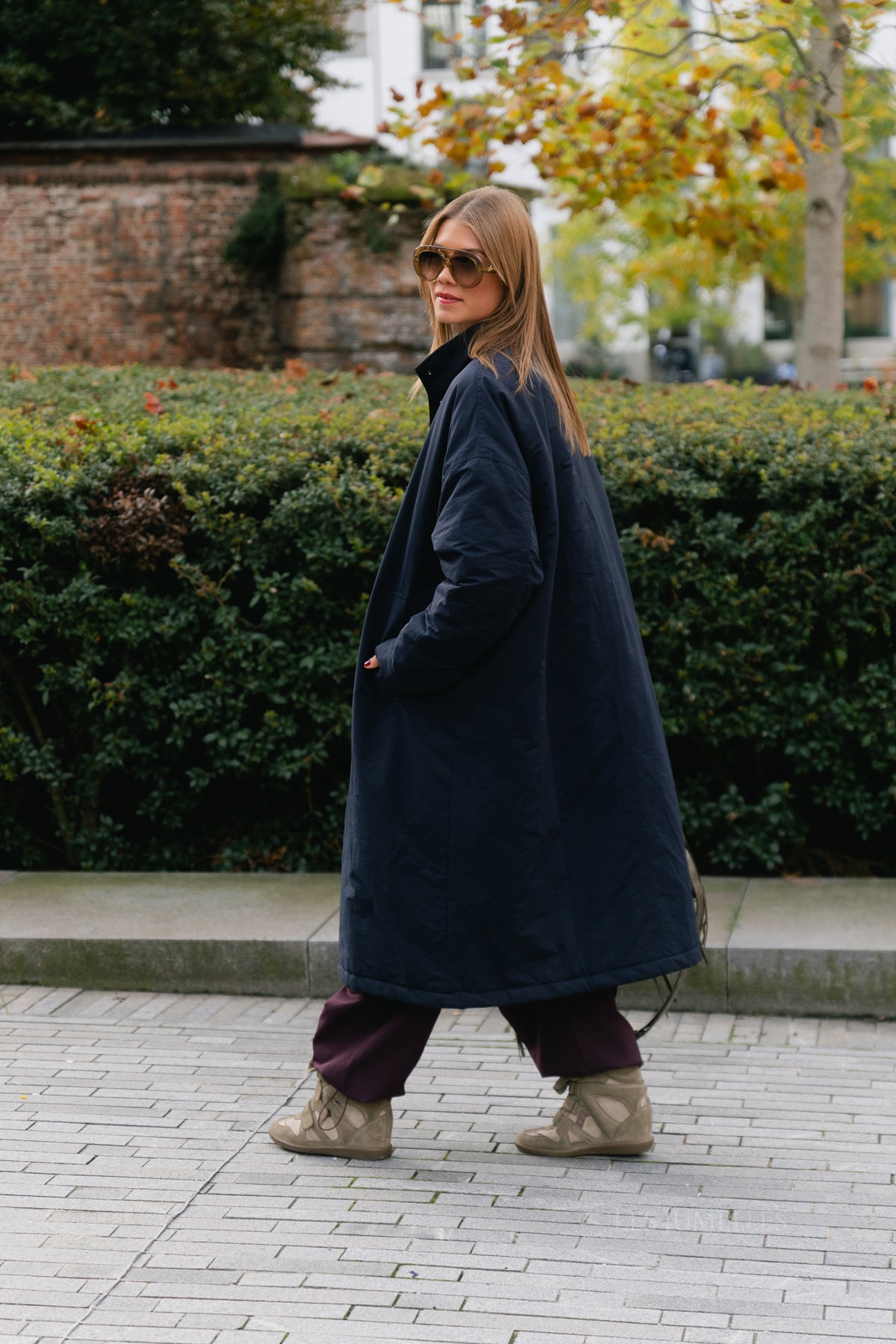 Audrey coat navy blue