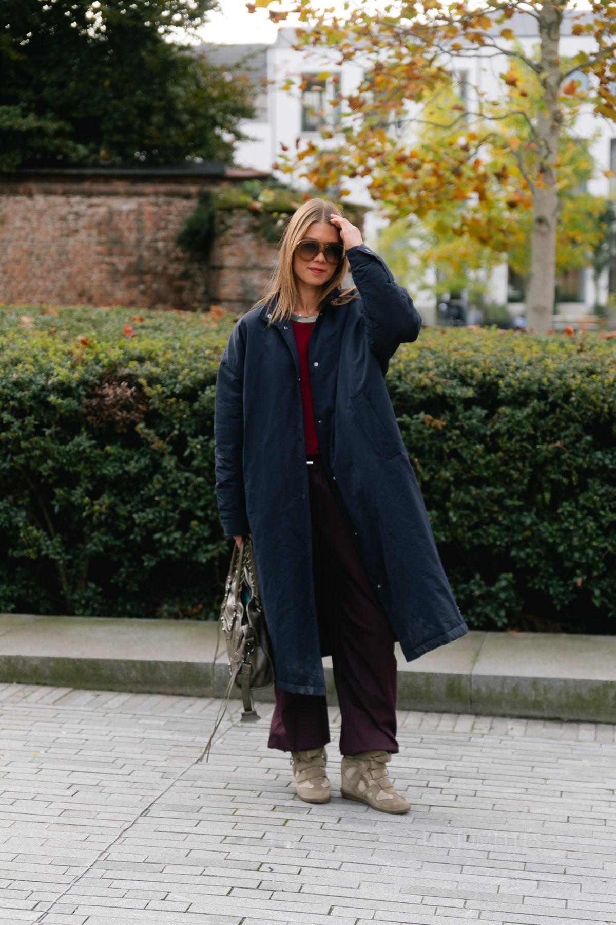 Audrey coat navy blue