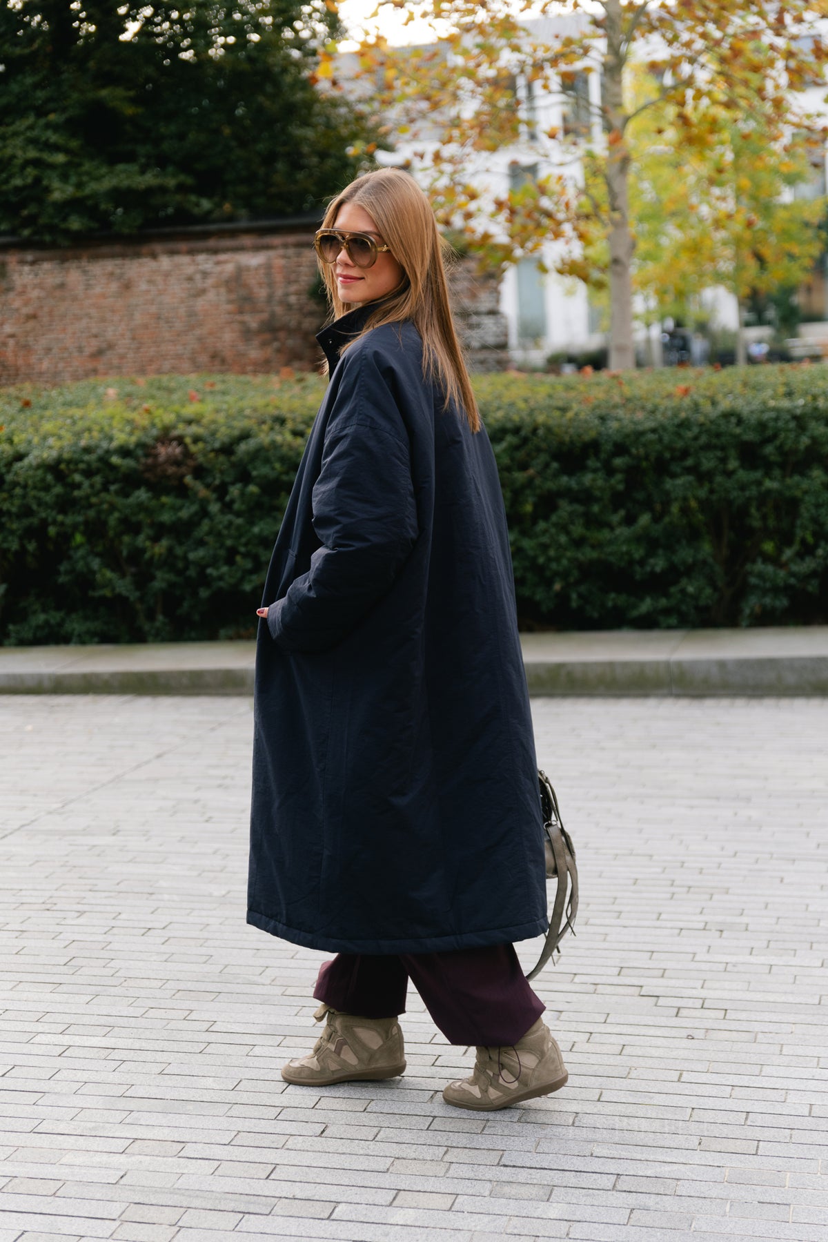 Audrey coat navy blue