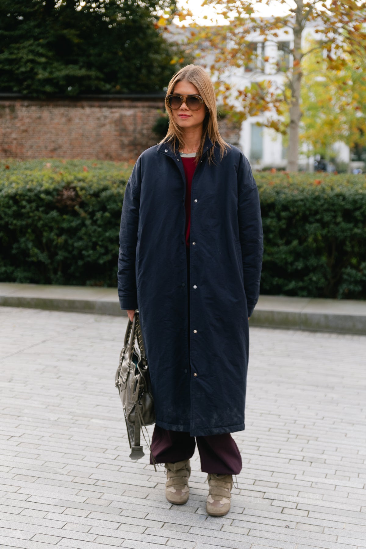Audrey coat navy blue