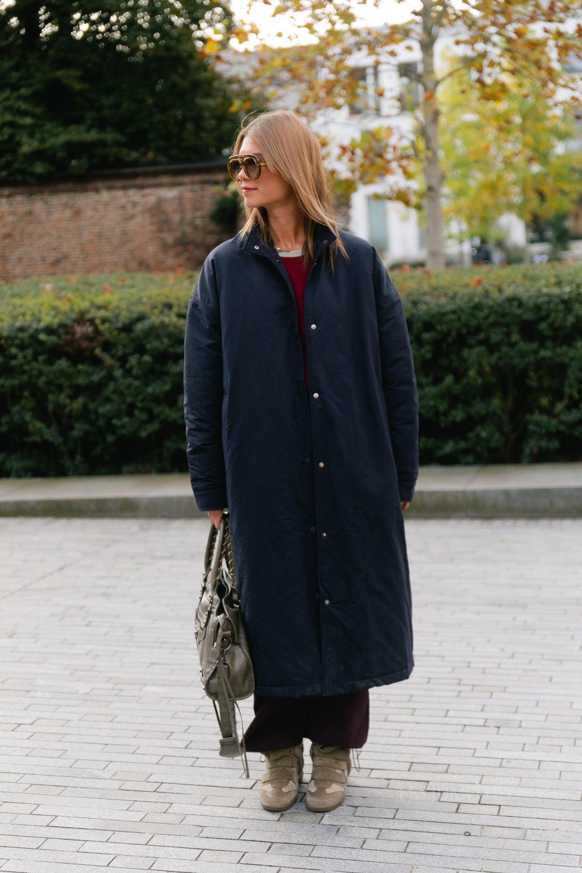 Audrey coat navy blue