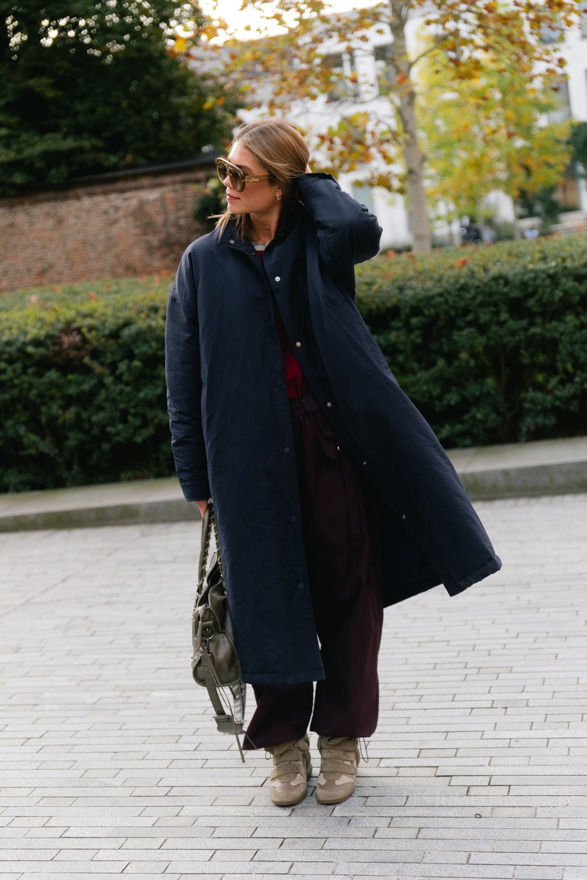 Audrey coat navy blue