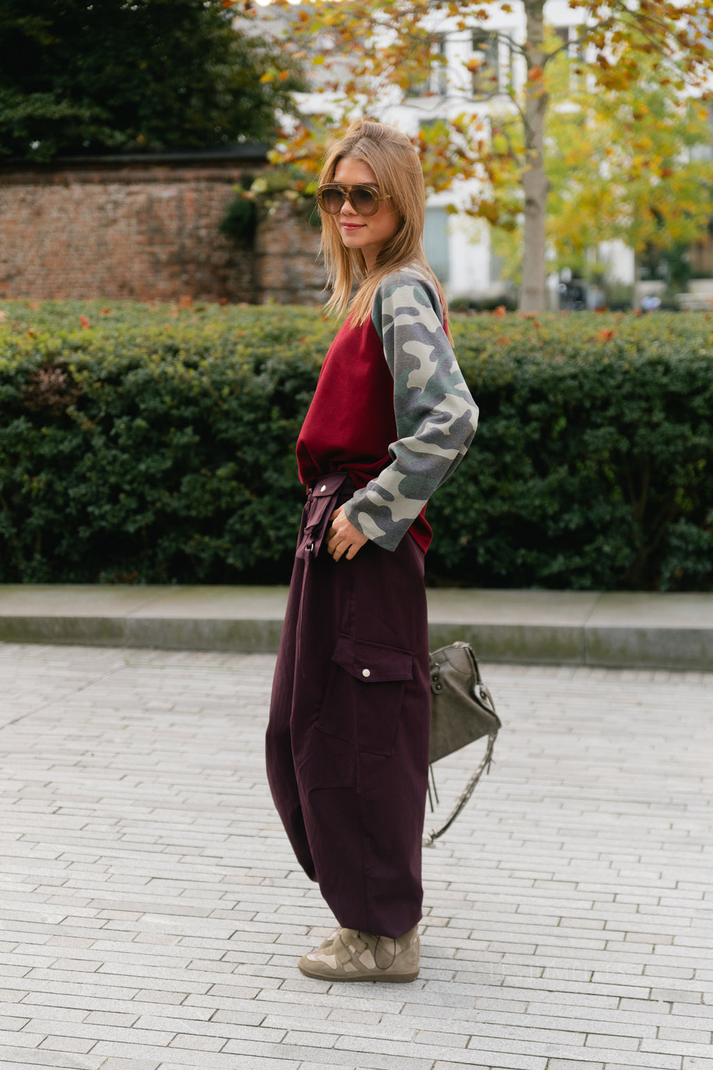 Océane sweatshirt burgundy/military