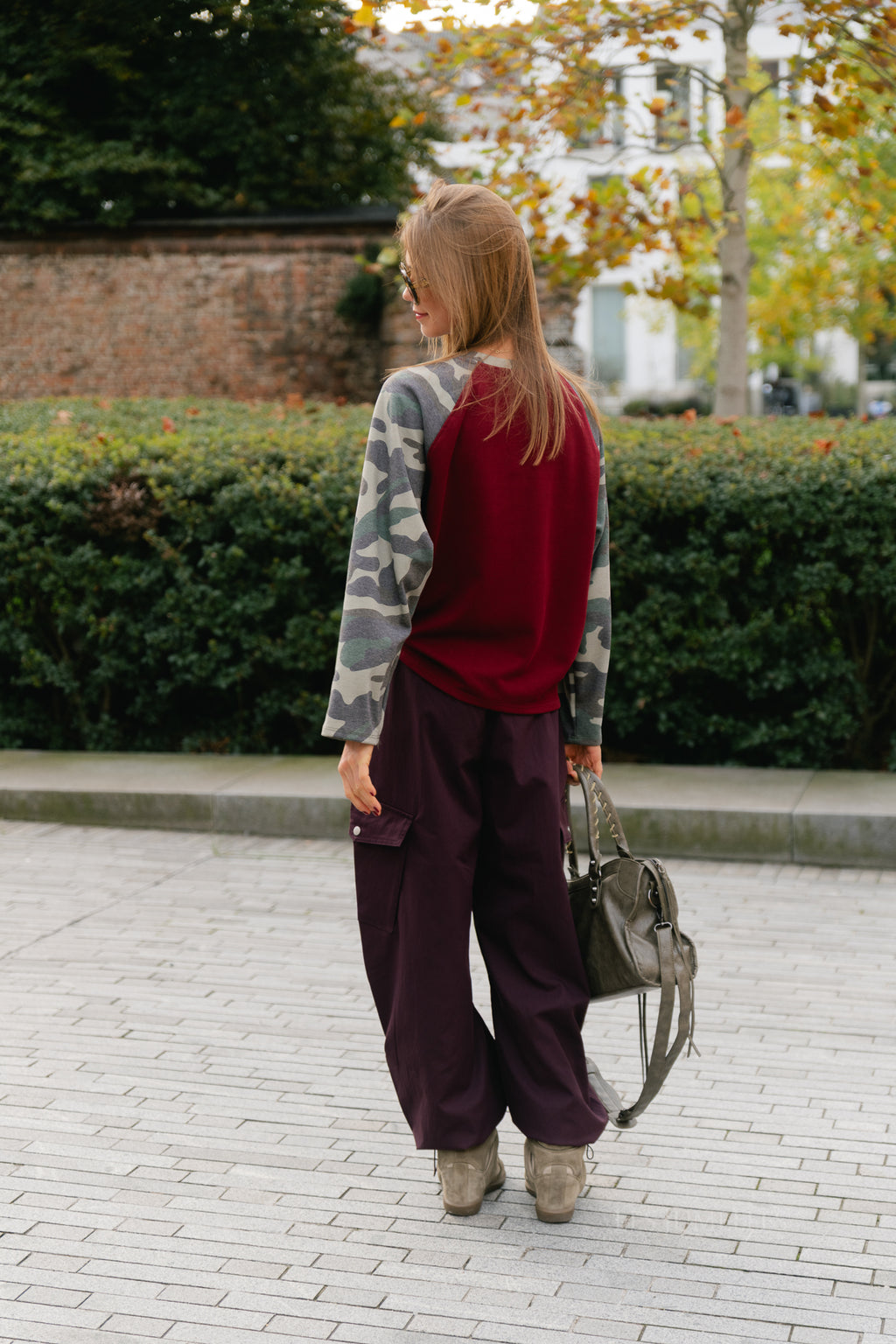 Océane sweatshirt burgundy/military