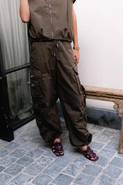 Alix cargo pants coffee