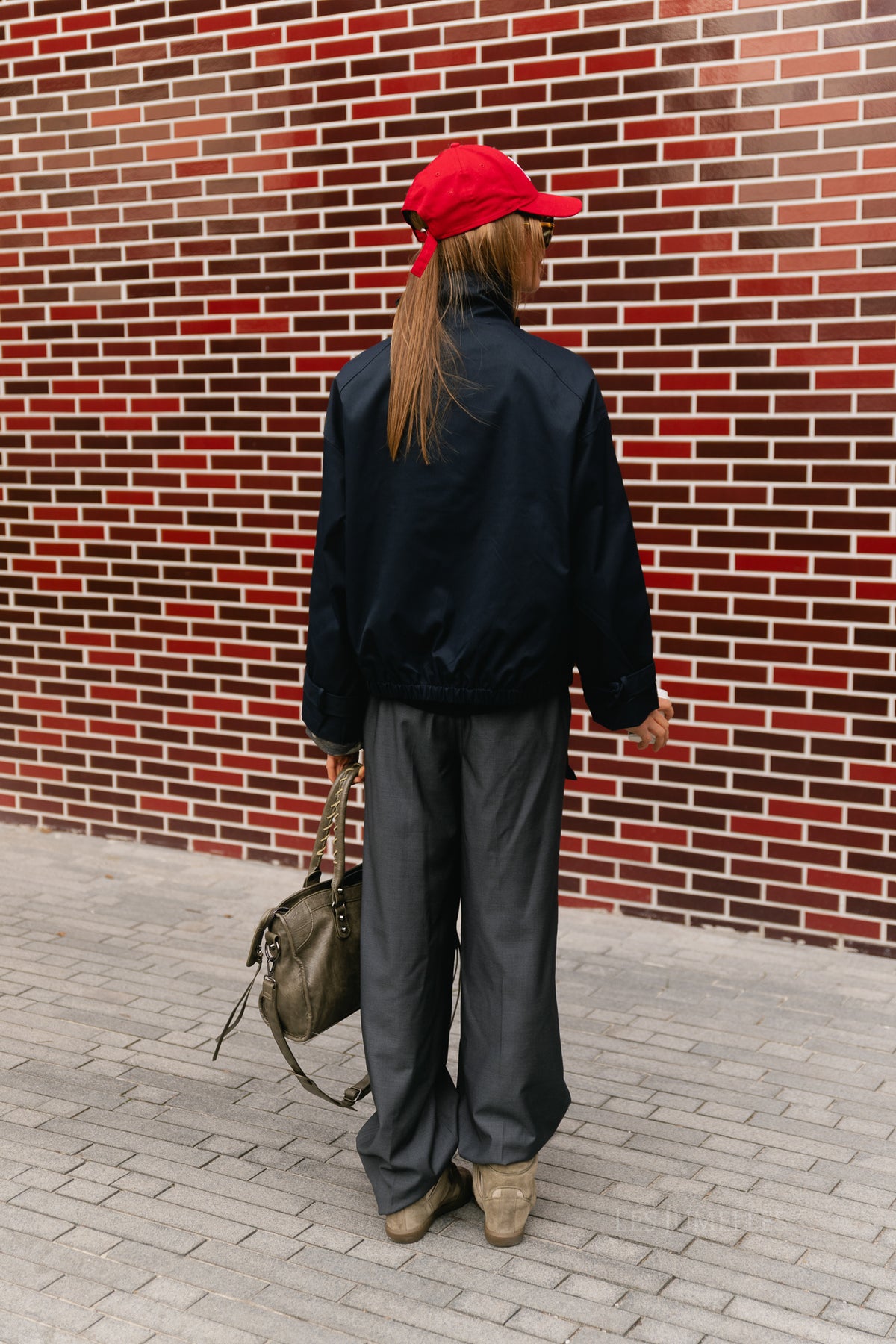 Julie half-zip anorak jacket navy