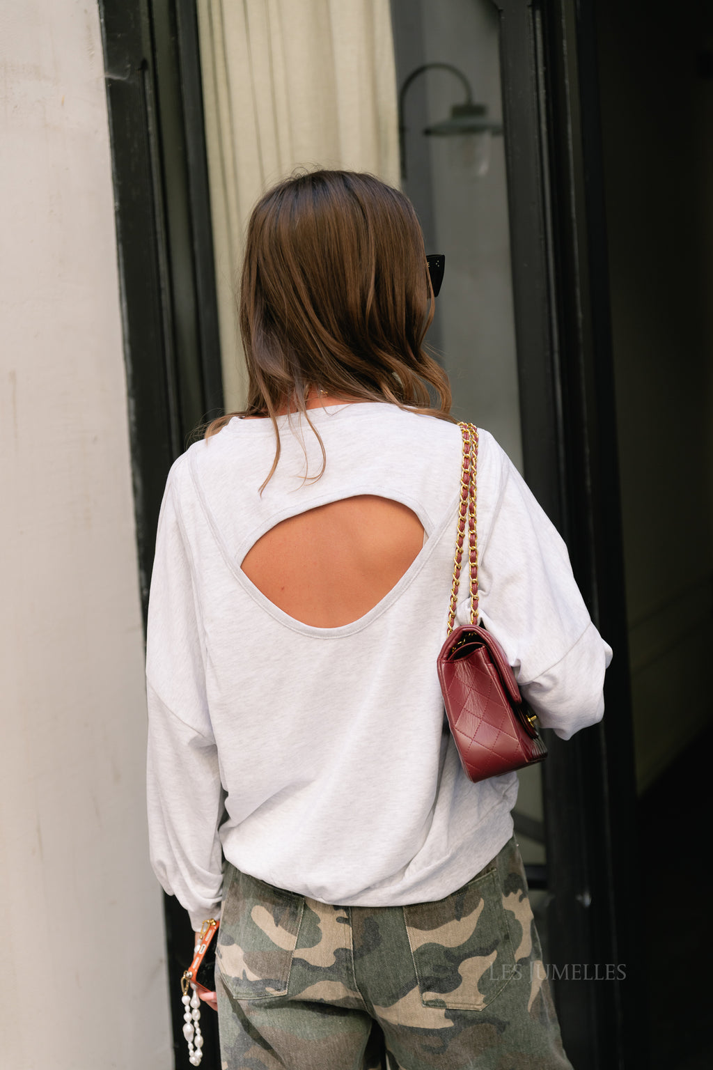 Selma sweater light grey melange