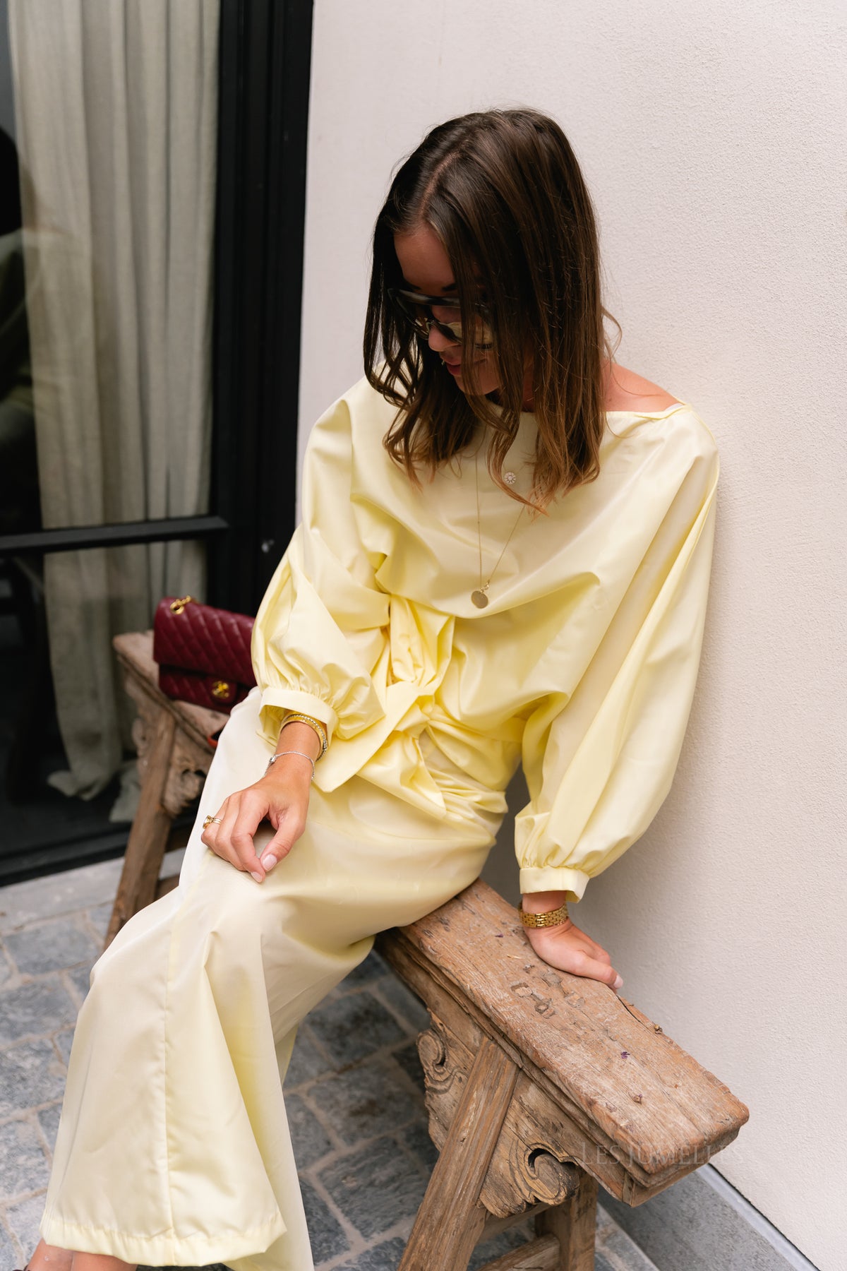 Sutton blouse butter yellow