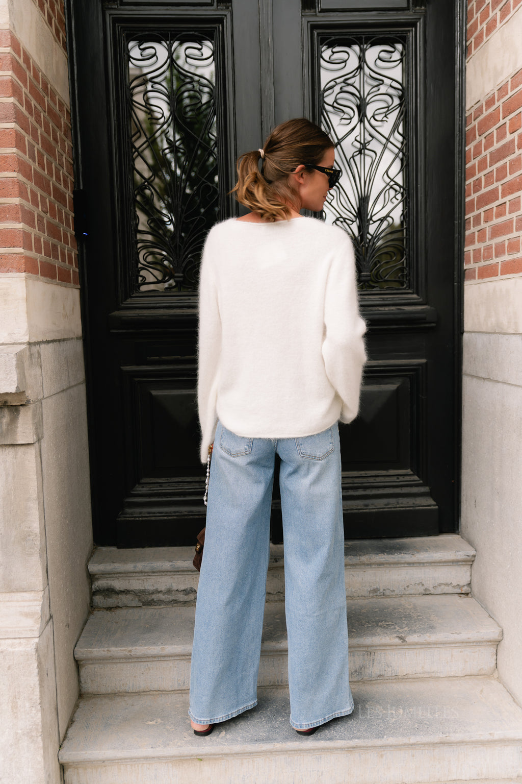 Annamaria wide leg jeans washed blue