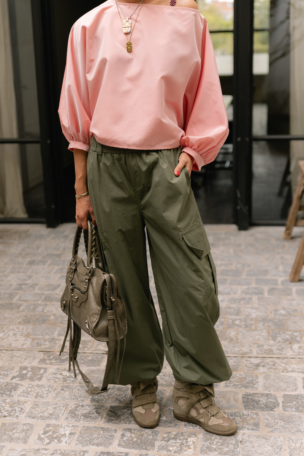 Sutton blouse light pink