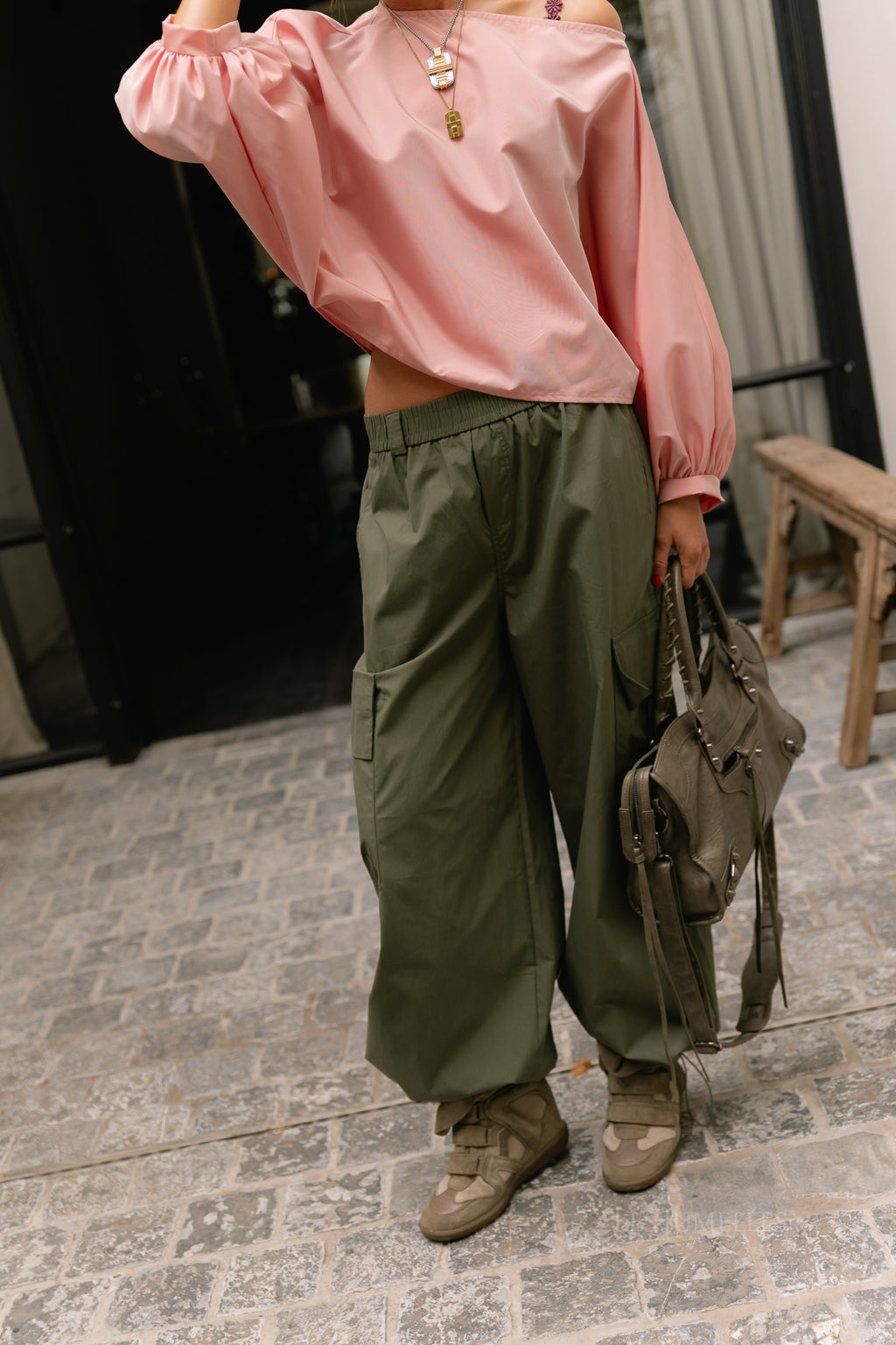 Sutton blouse light pink