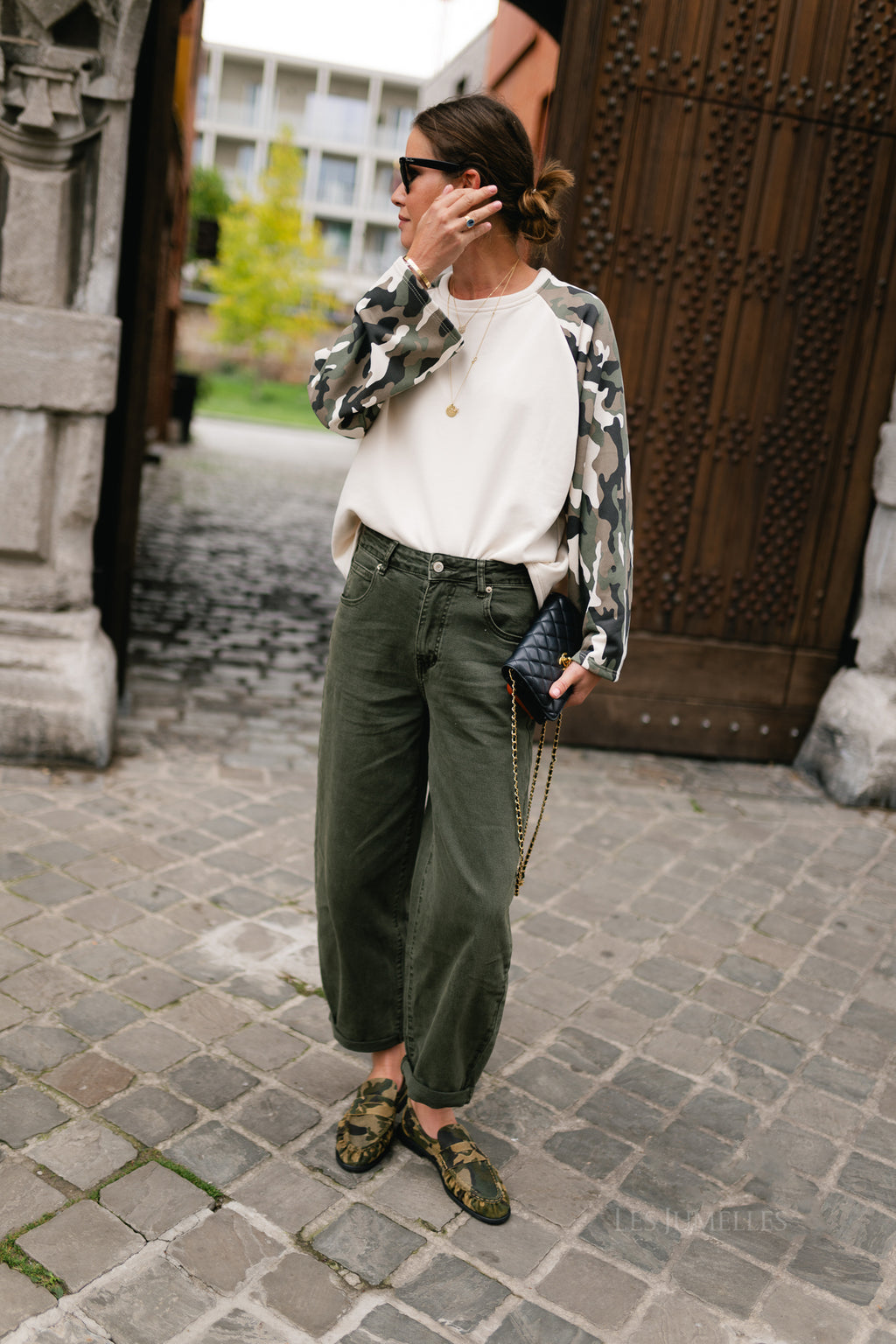 Hailey sweatshirt antique white/military