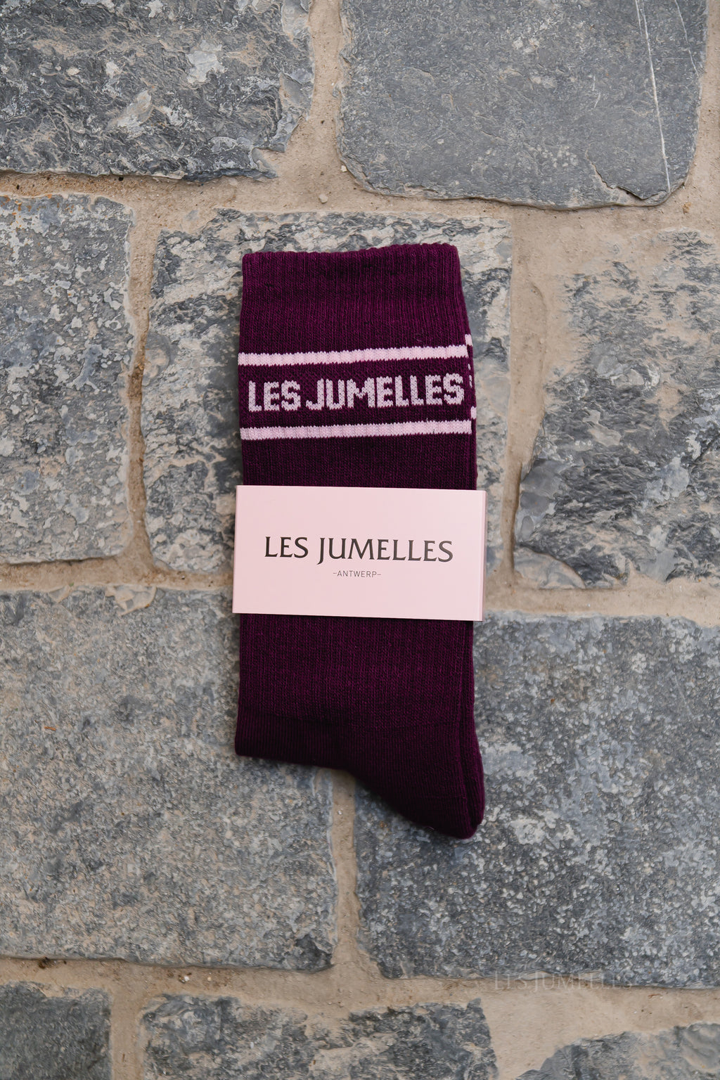Fille a papa socks plum/baby pink