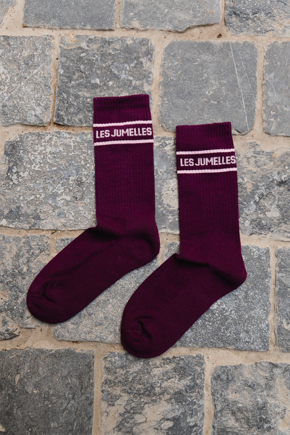 Fille a papa socks plum/baby pink