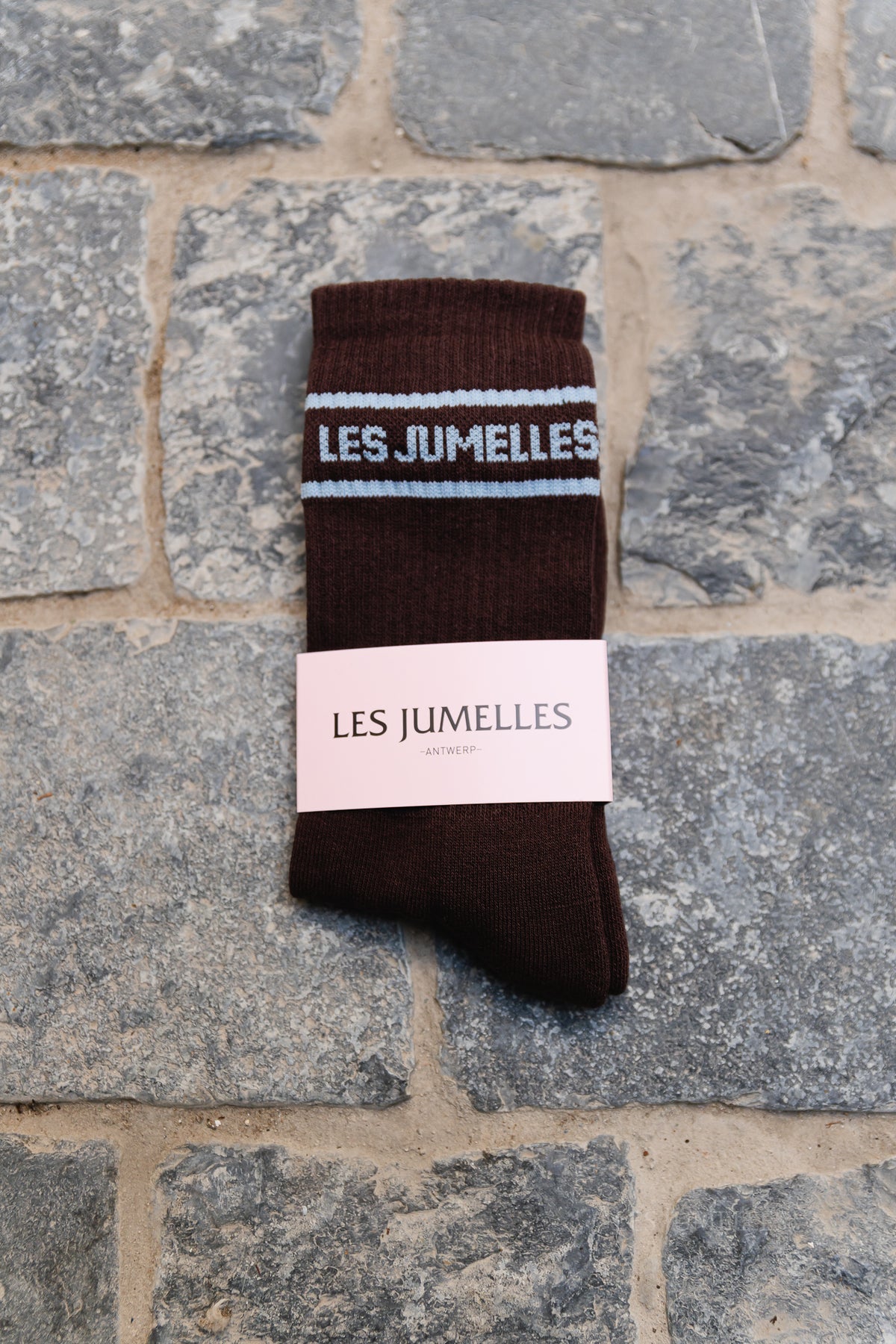 Fille a papa socks hot chocolate/baby blue