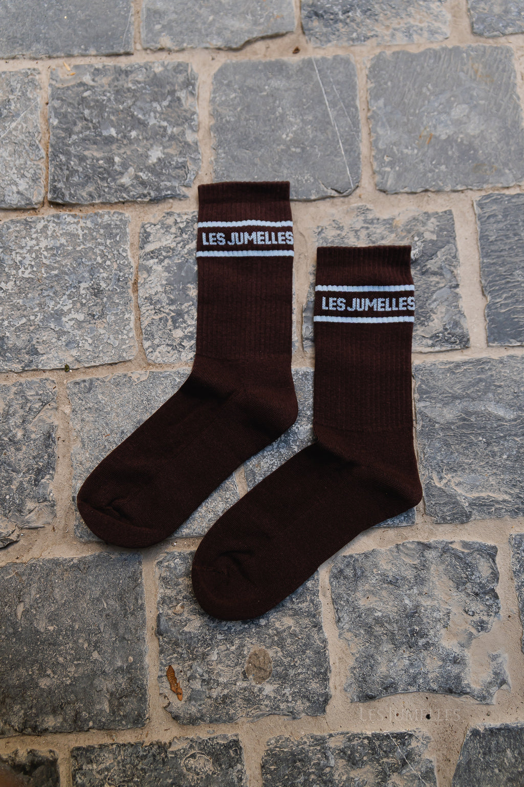 Fille a papa socks hot chocolate/baby blue