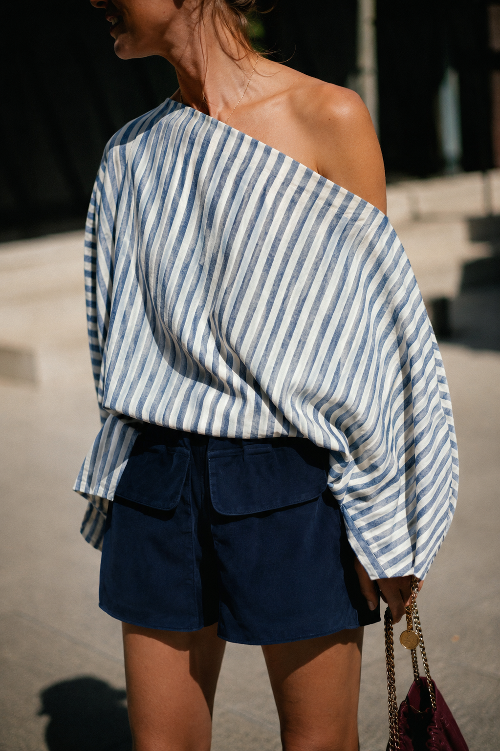 Alexandra balloon fit shorts true navy