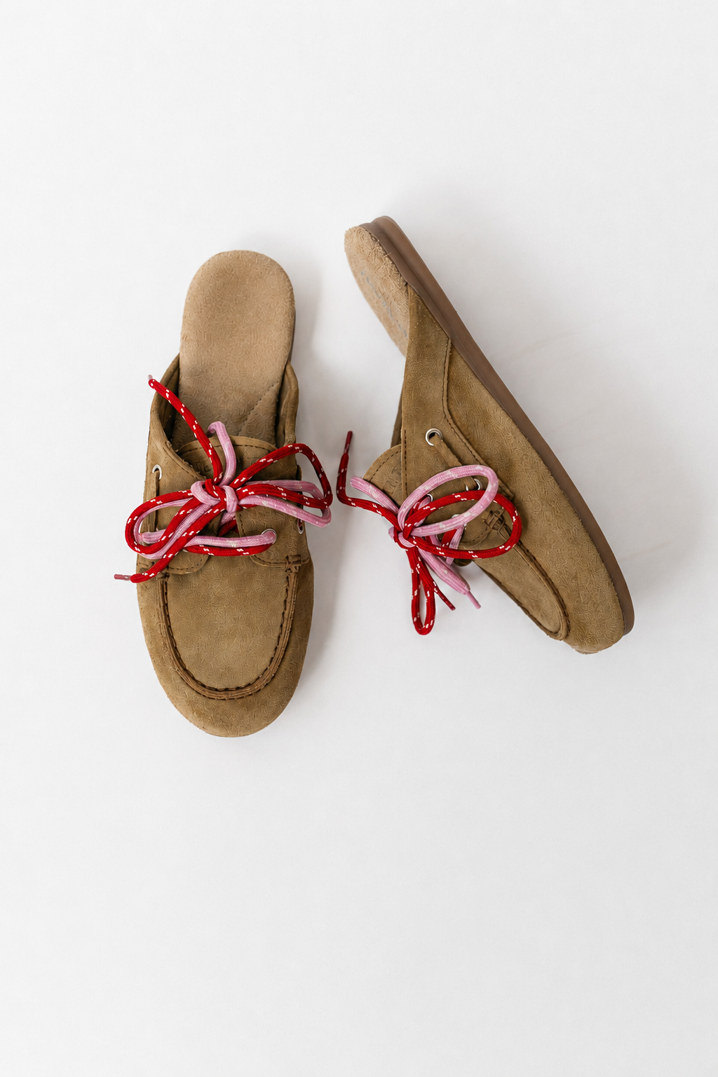 PAYasma lace loafers taupe suede