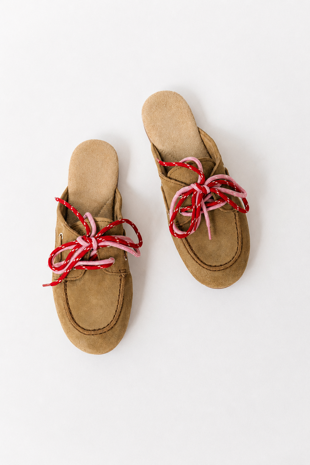 PAYasma lace loafers taupe suede
