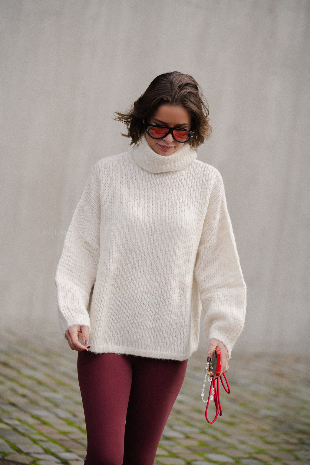 Pull Swantje blanc d'hiver
