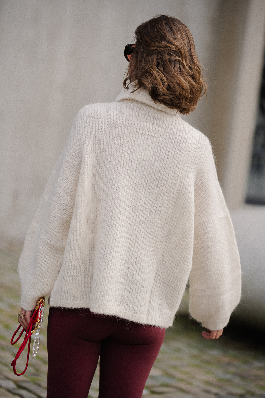 Pull Swantje blanc d'hiver