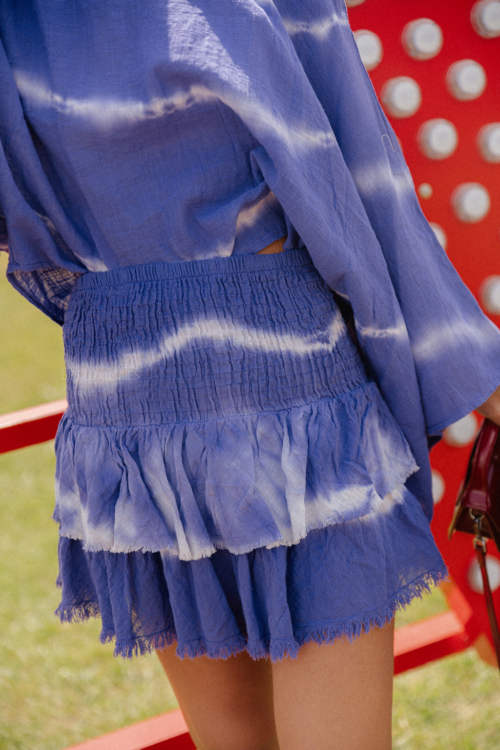 Lexy tie-dye rok paars