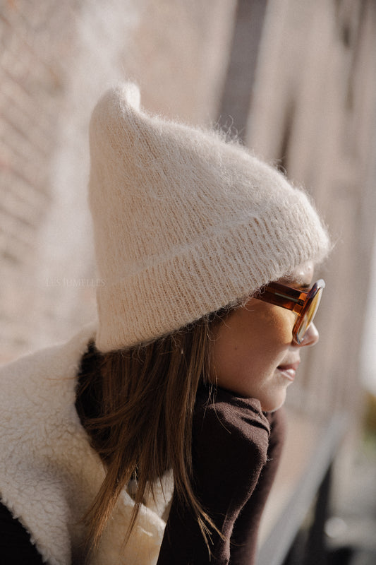 Les Jumelles Bonnet alpaga SLFFiona en coquillage de sable