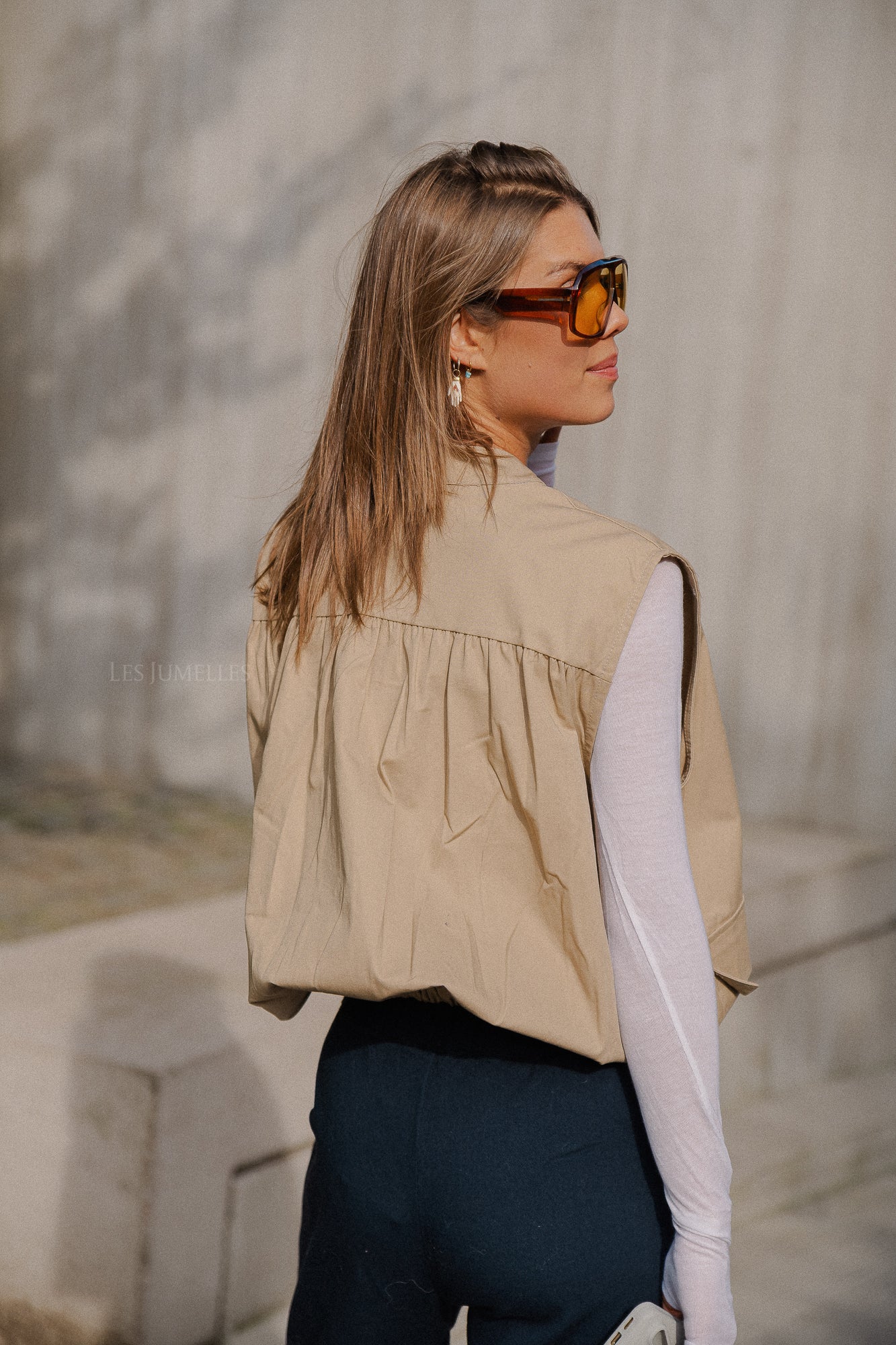 Gilet Célie camel