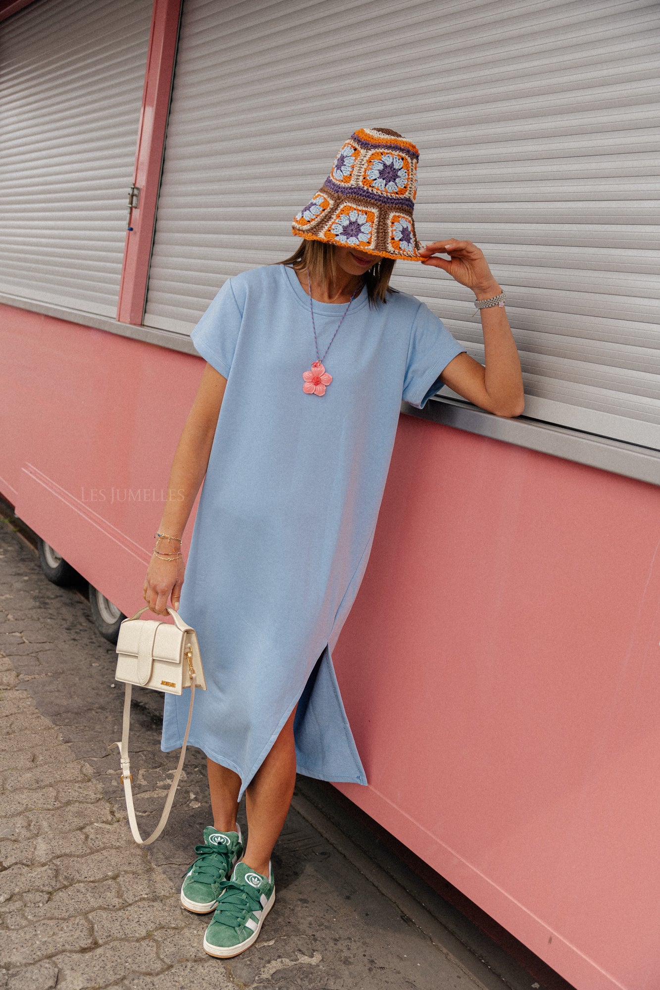 Daphne T-shirt dress blue