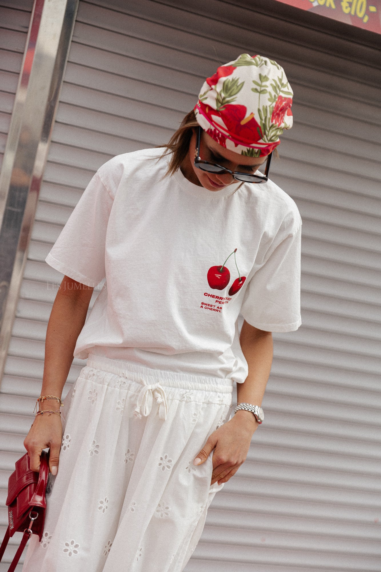 Cherry perfection T-shirt white