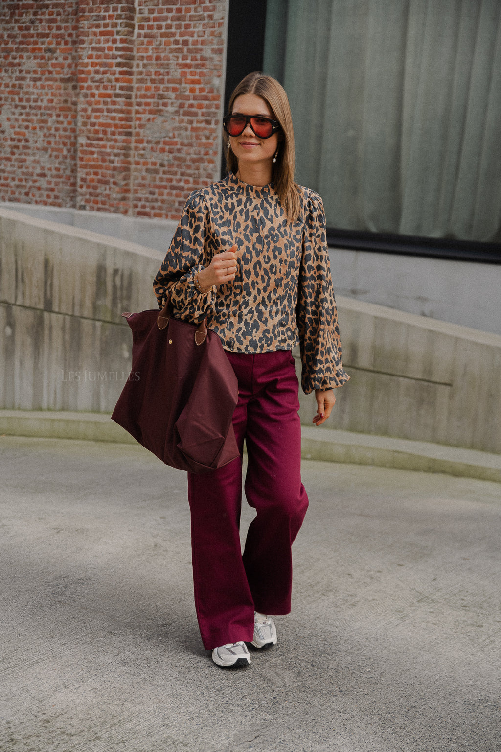 Vloer LS blouse lexie luipaard