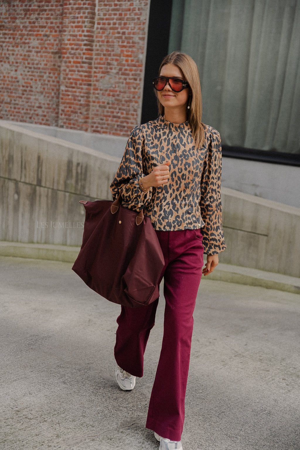 Vloer LS blouse lexie luipaard
