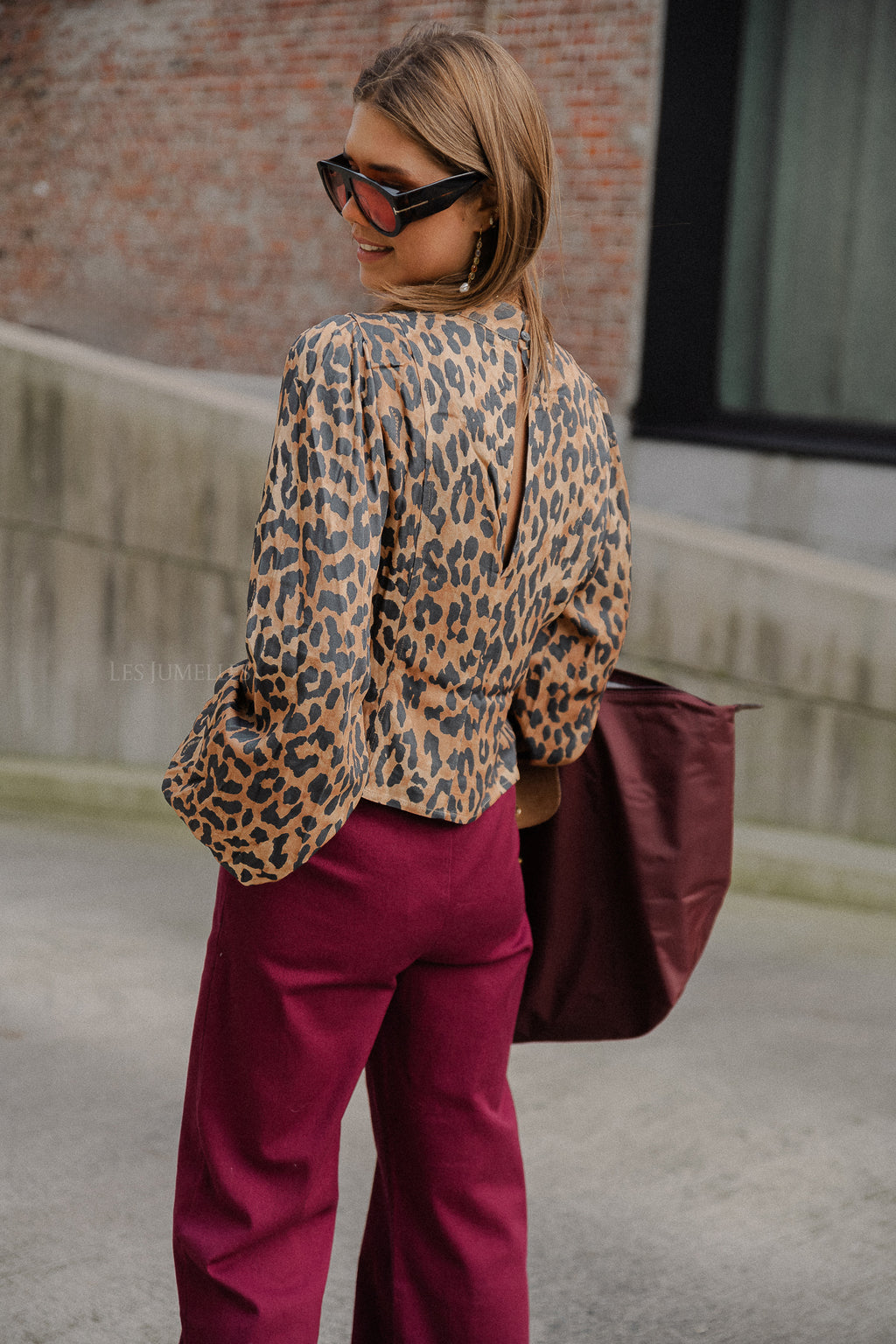 Vloer LS blouse lexie luipaard