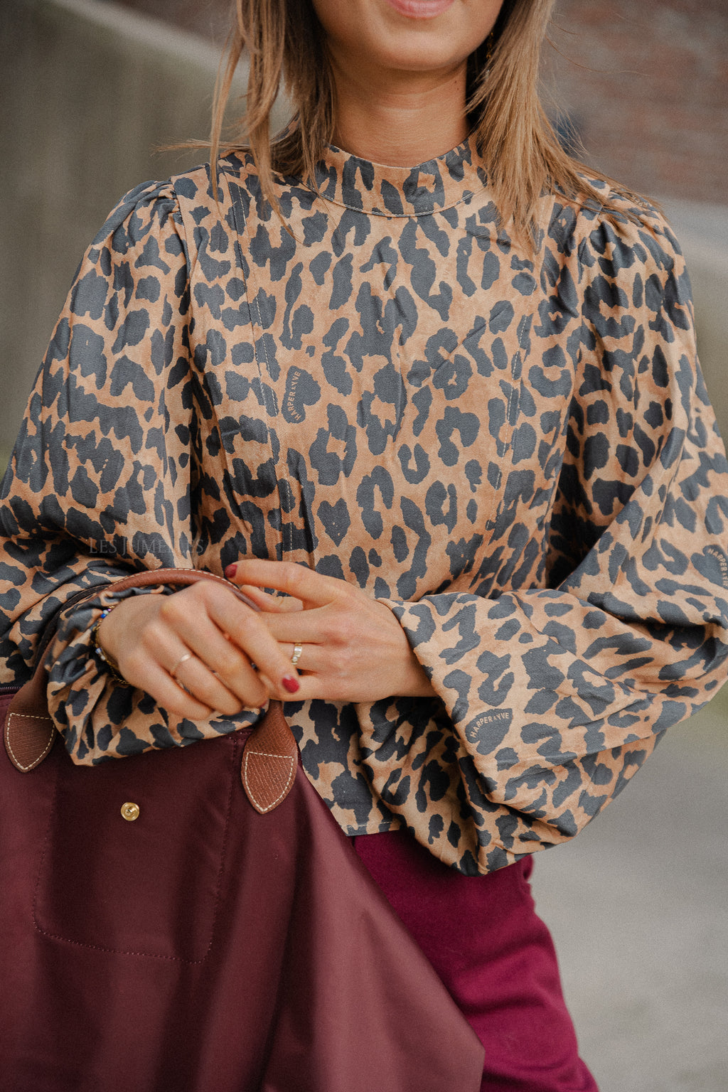 Vloer LS blouse lexie luipaard