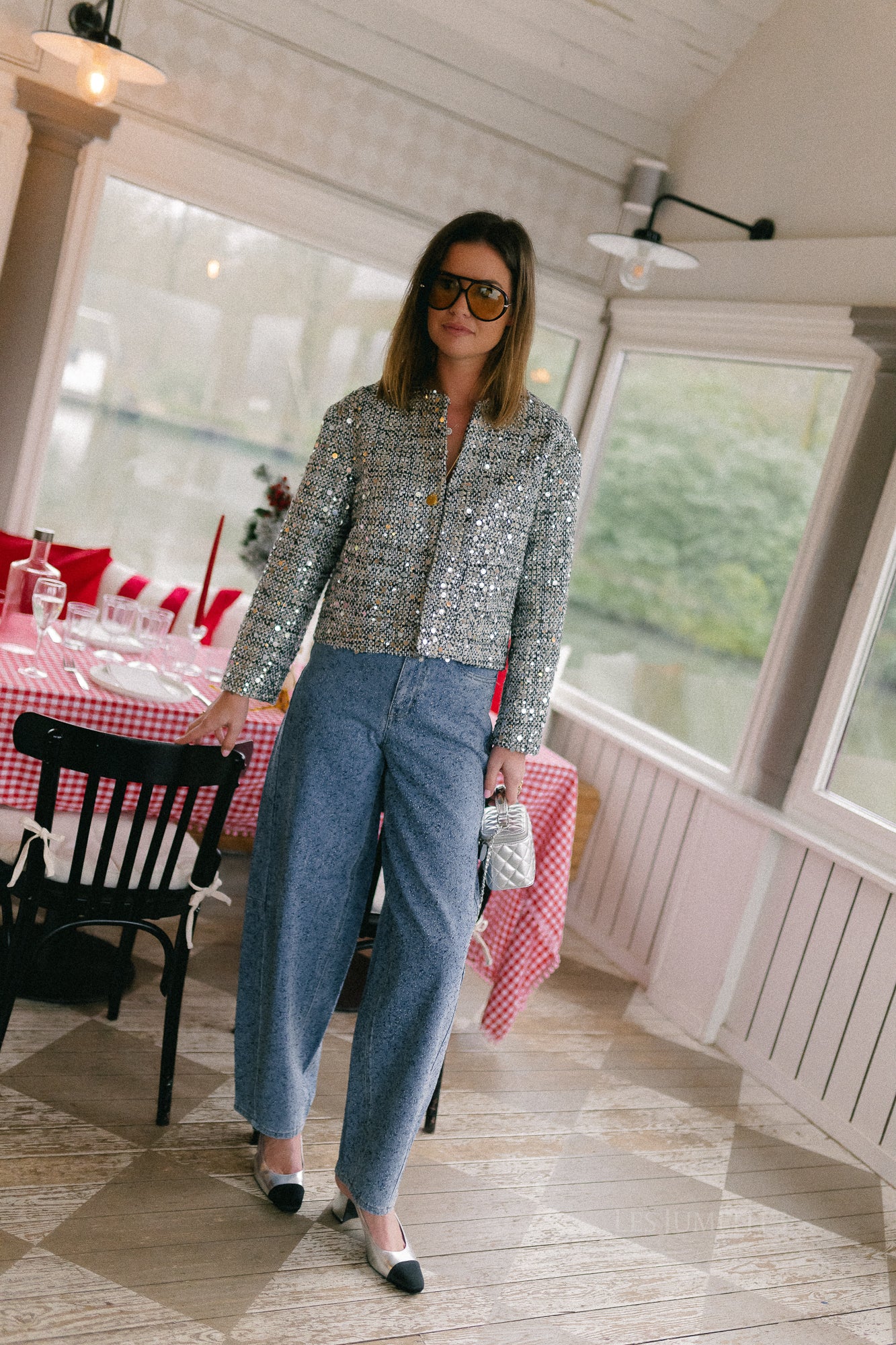 OBJFrida MW super barrel jeans light blue denim