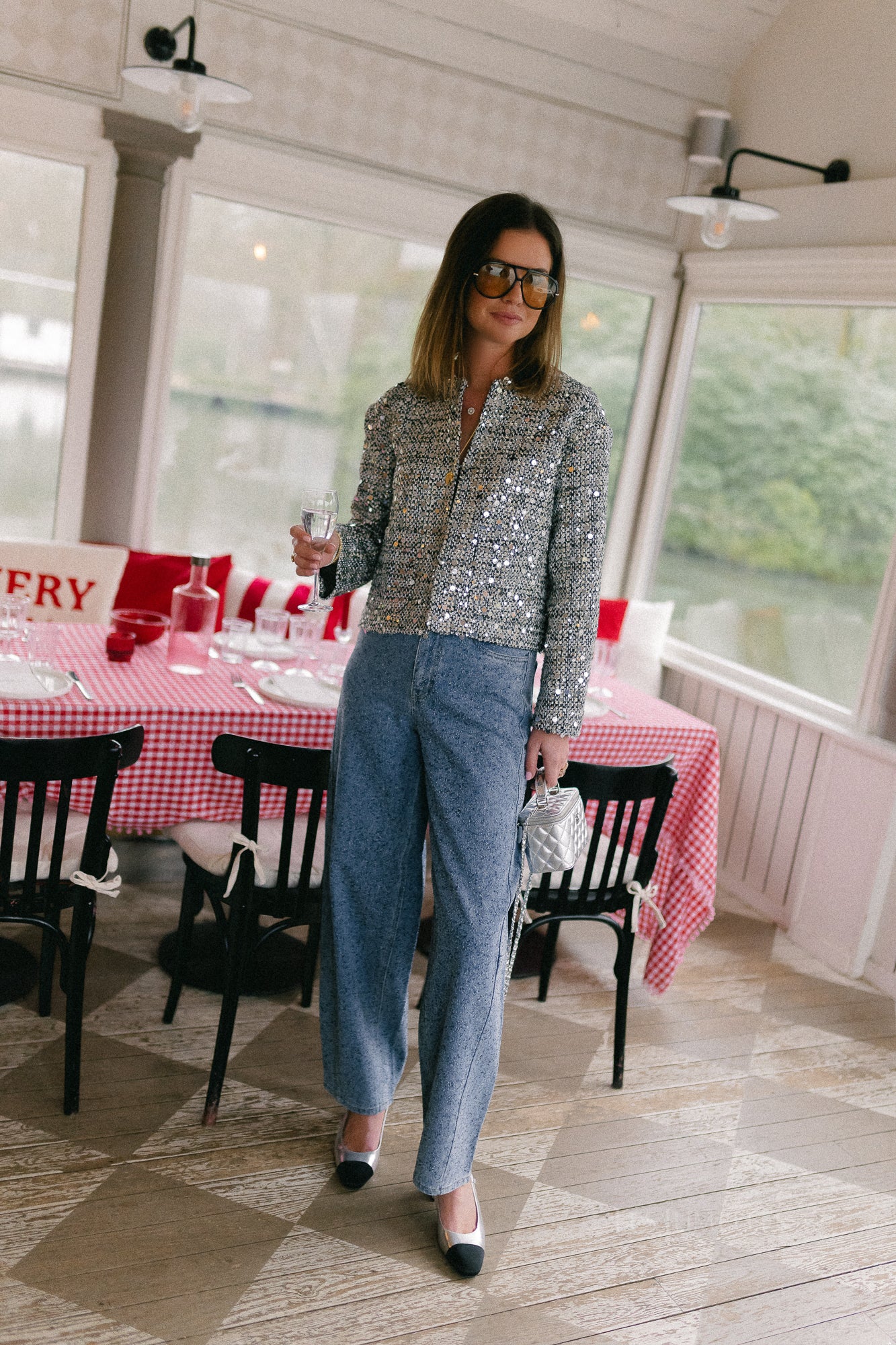 OBJFrida MW super barrel jeans light blue denim