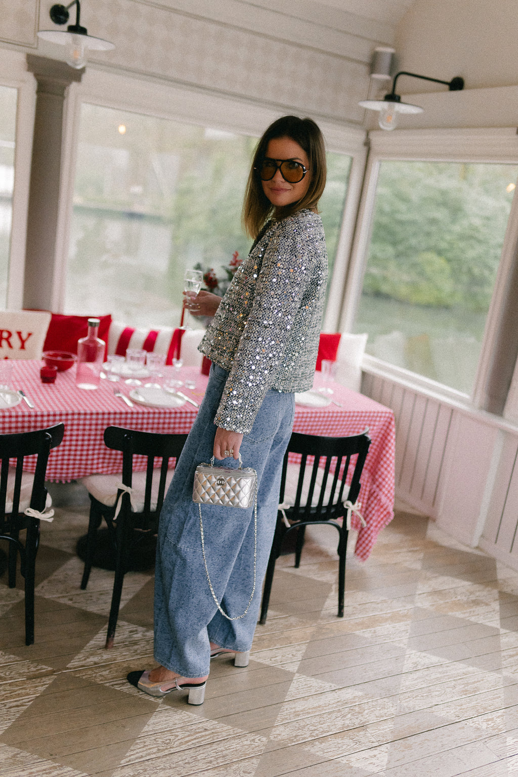 OBJFrida MW super barrel jeans light blue denim