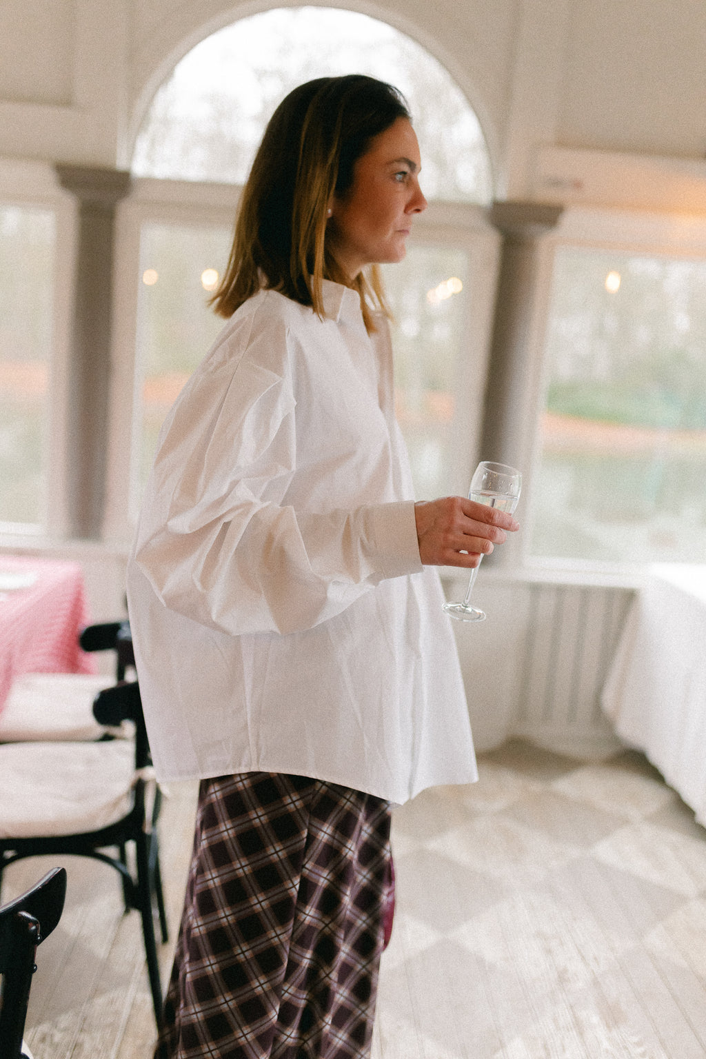 Nathalie oversized shirt white