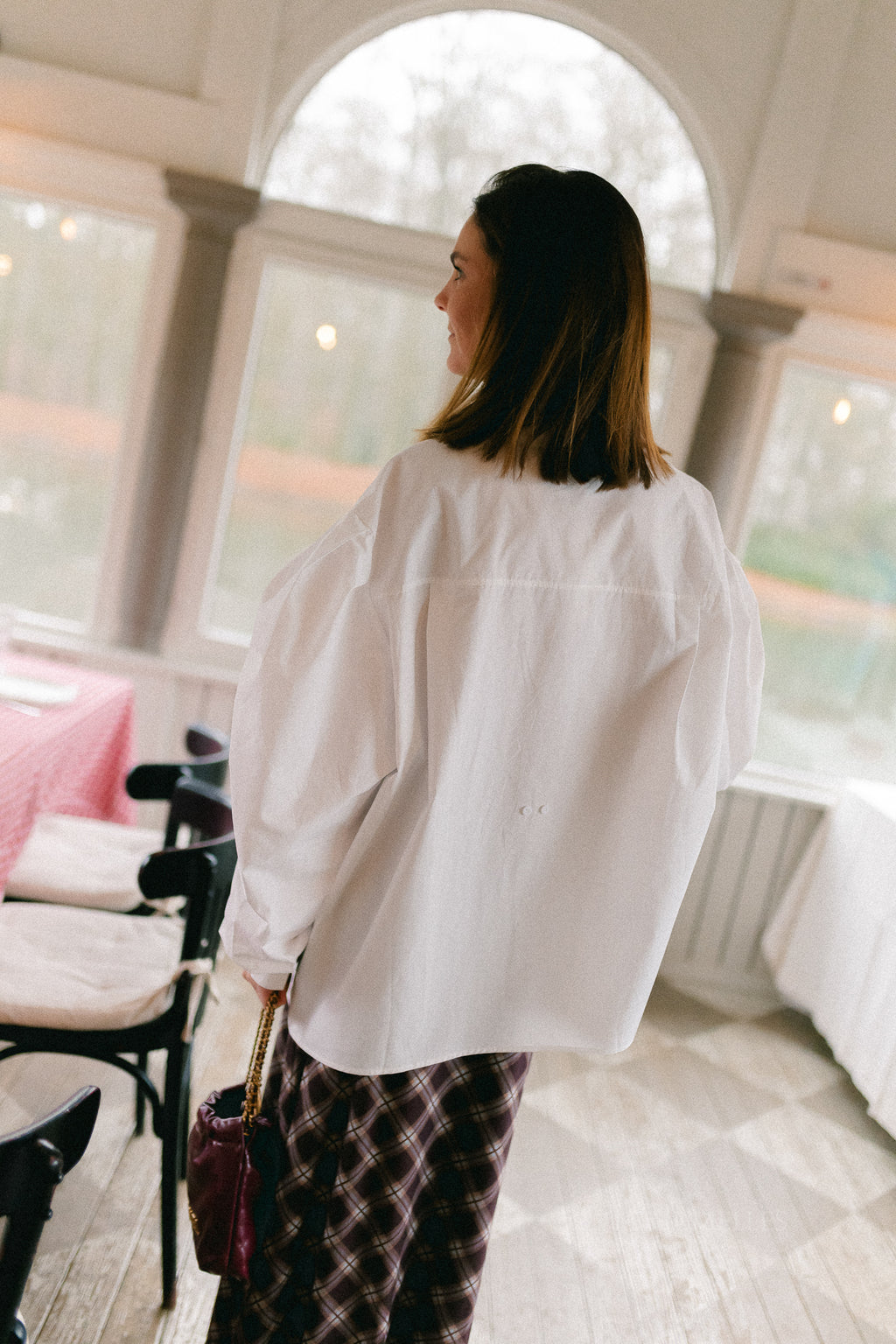Nathalie oversized shirt white