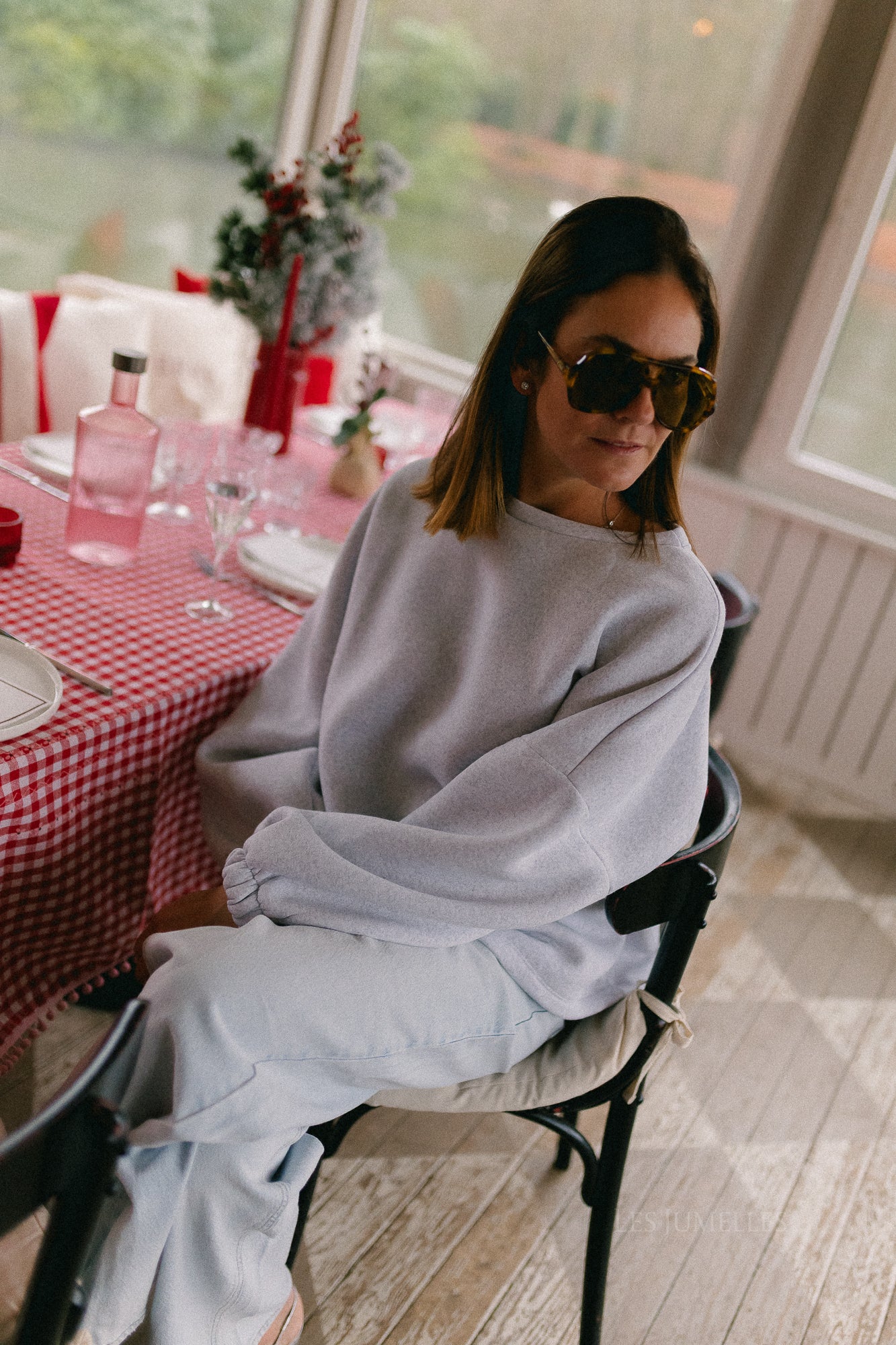 ORIGINAL Mommy sweater burgundy/light grey