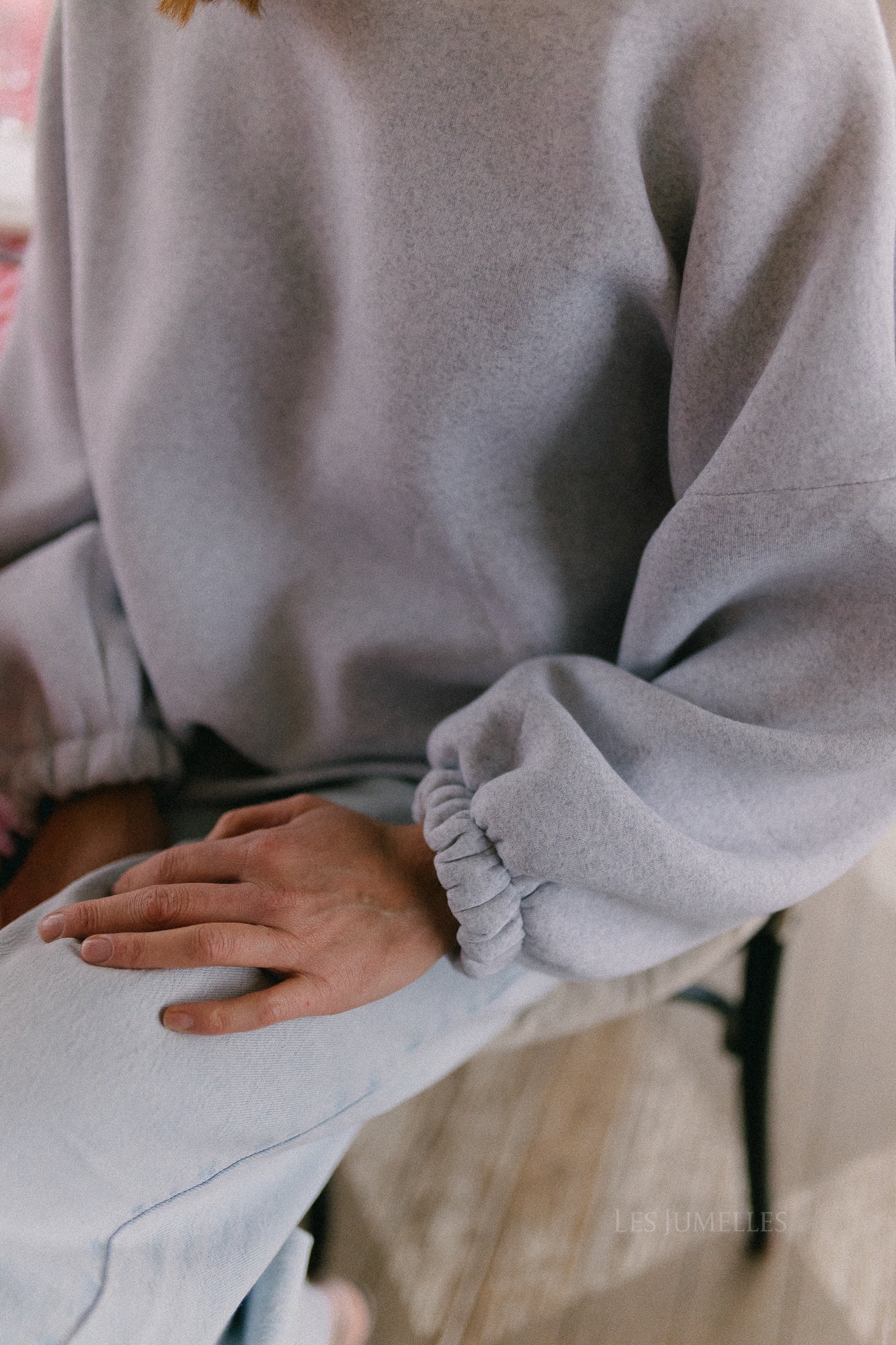 ORIGINAL Mommy sweater burgundy/light grey