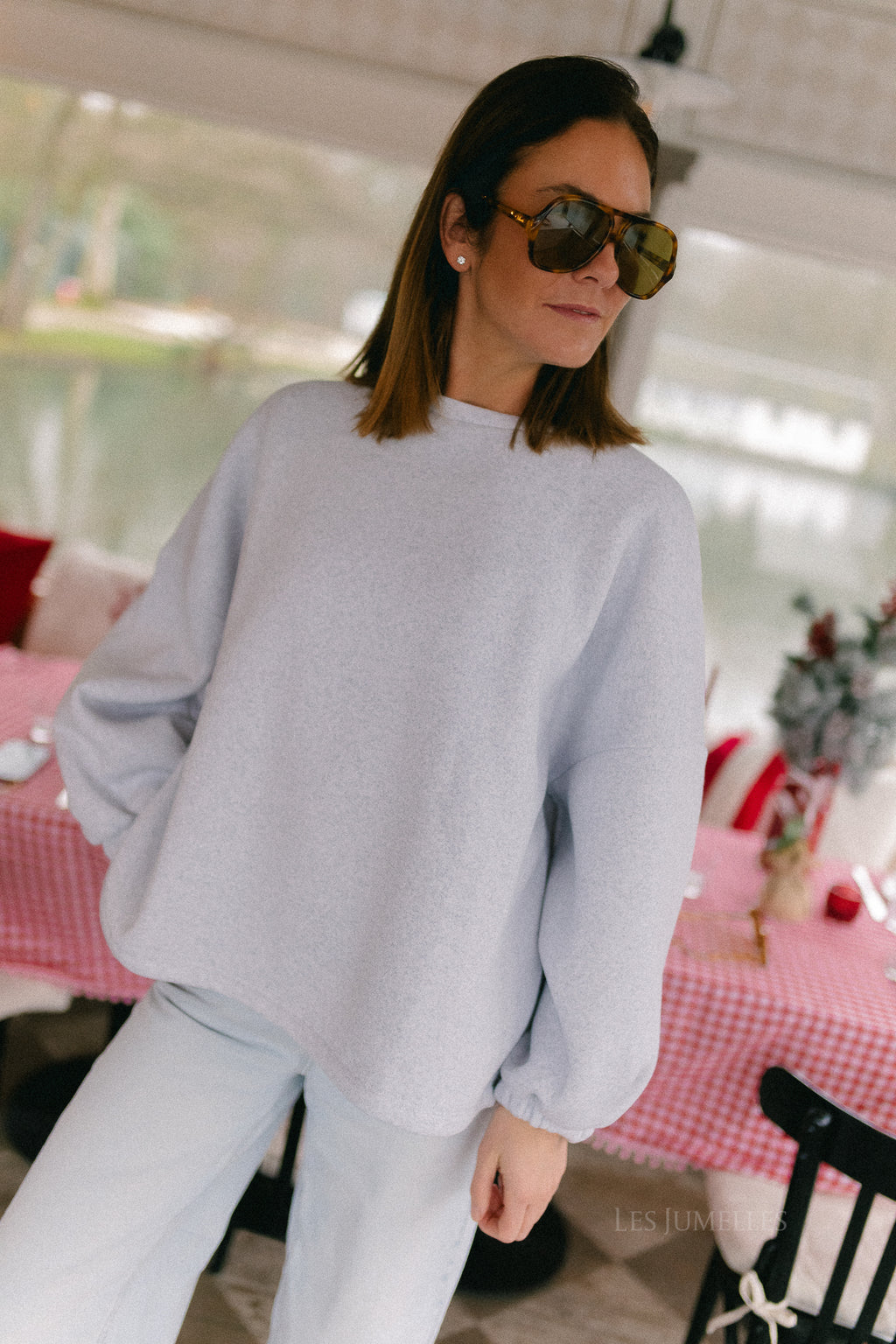 ORIGINAL Mommy sweater burgundy/light grey