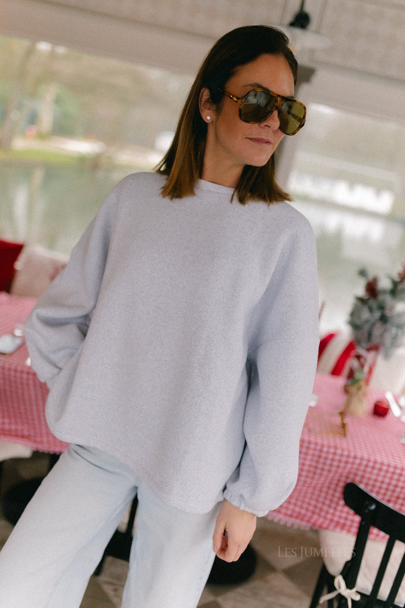 ORIGINAL Mommy sweater burgundy/light grey